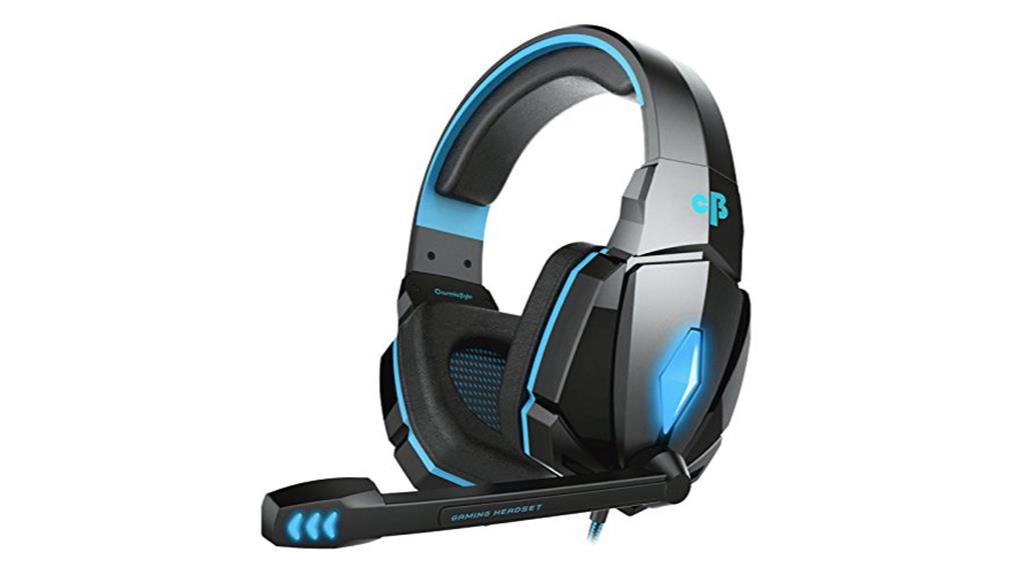 blue led gaming headset