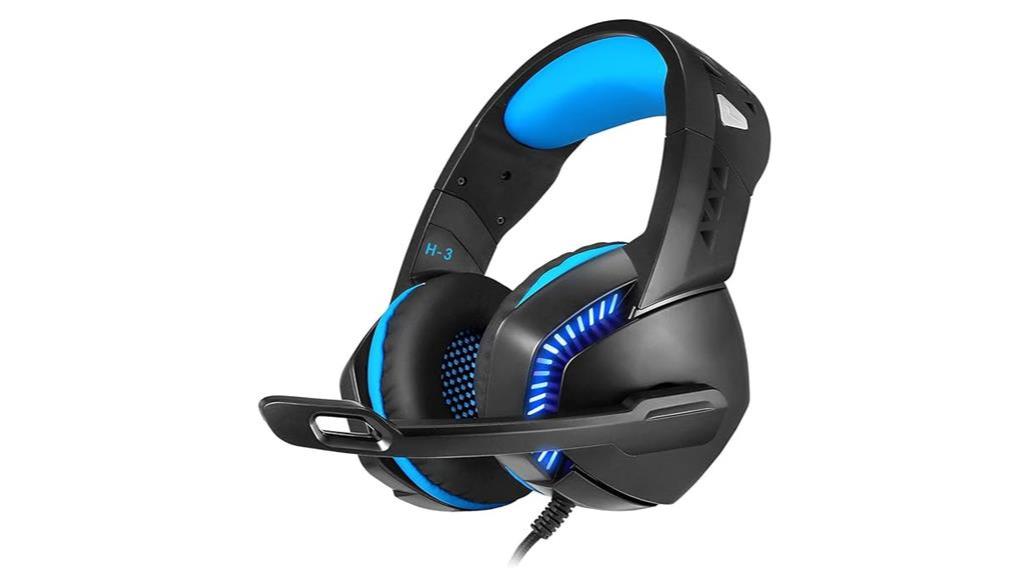 gaming wired headphone with mic