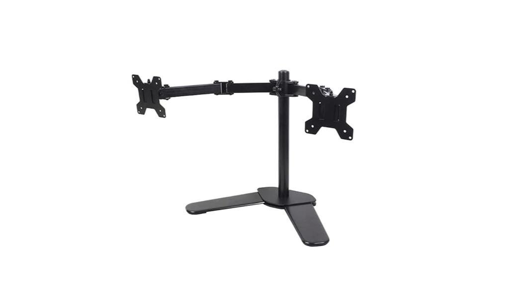 adjustable dual monitor stand