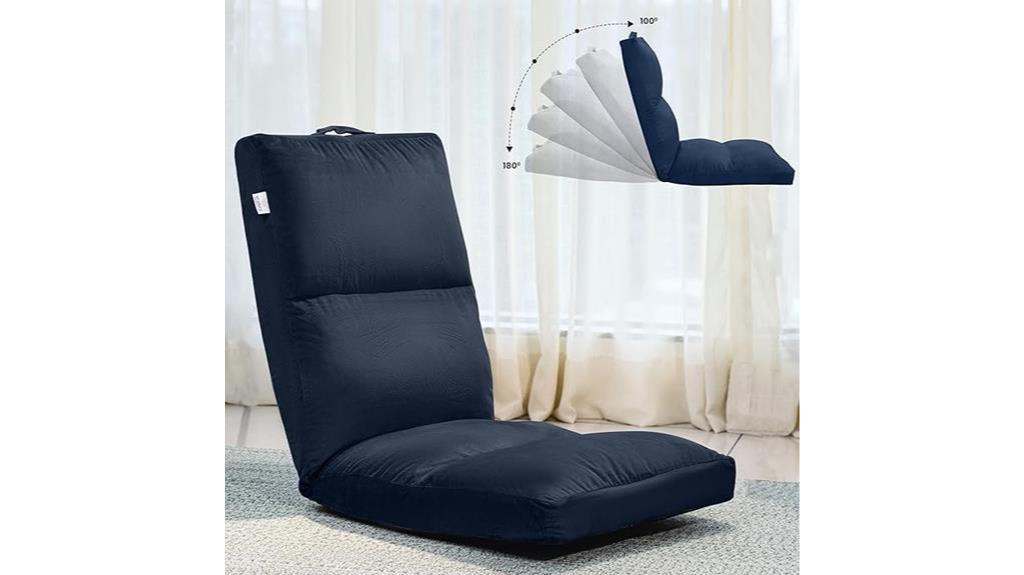adjustable navy blue chair