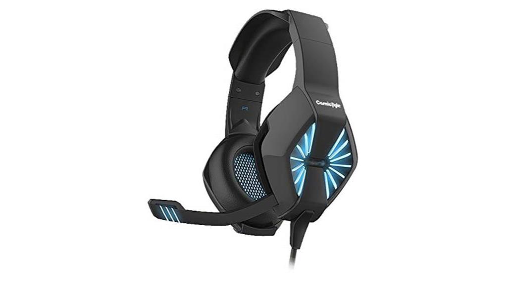 blue led gaming headphones