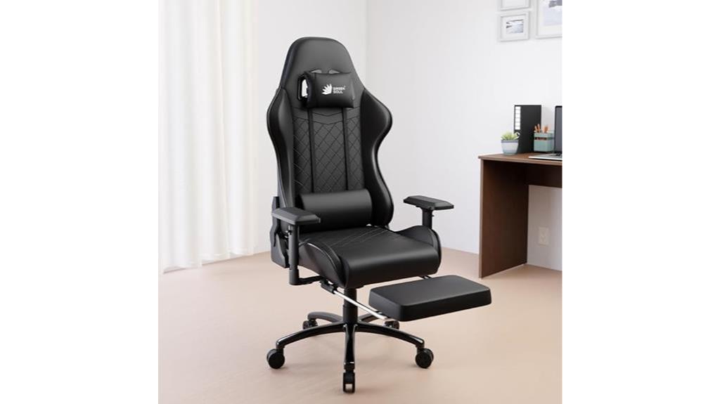 ergonomic gaming chair black