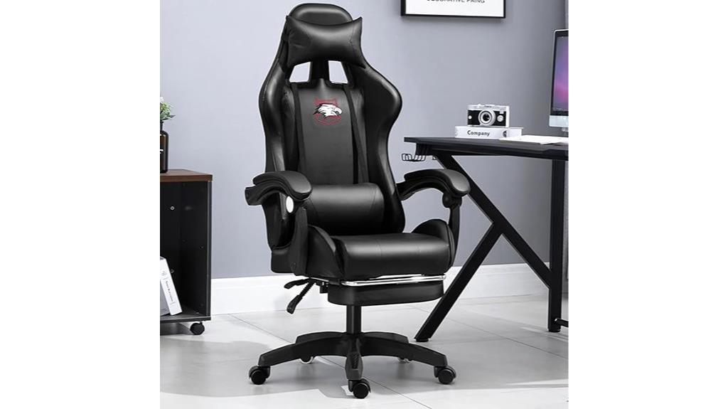 ergonomic gaming chair details