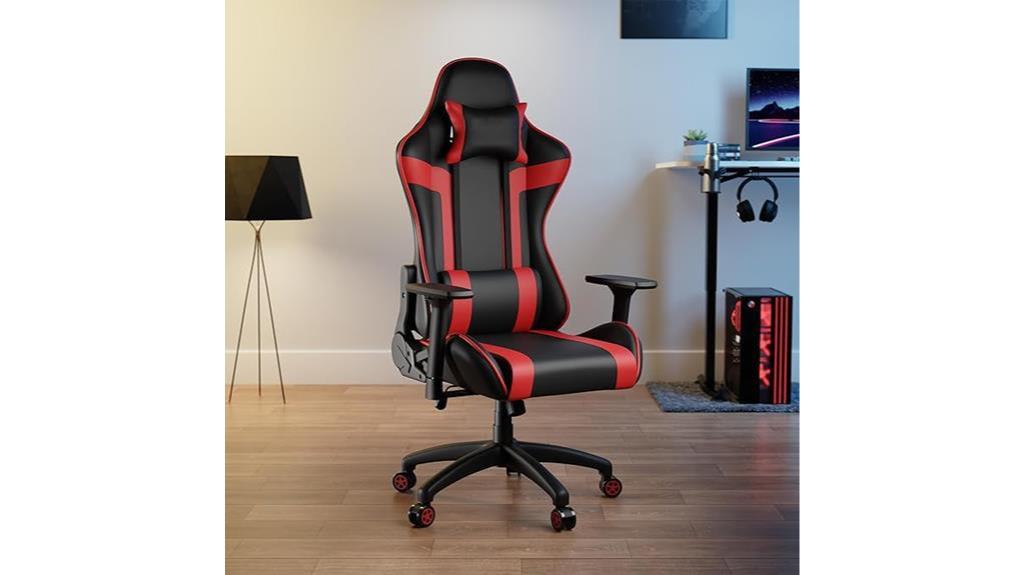 ergonomic gaming chair with lumbar support