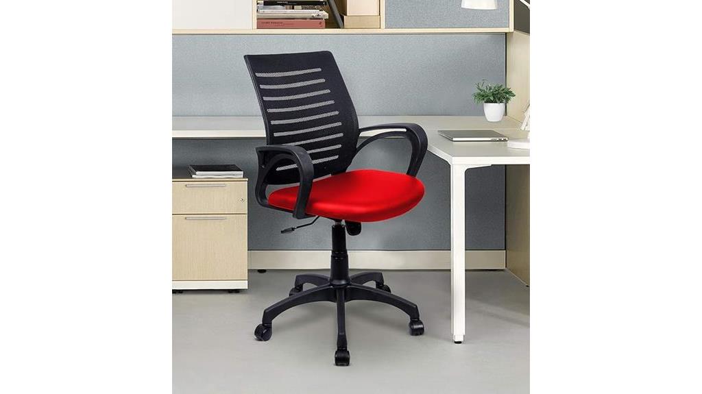 ergonomic mesh chair red