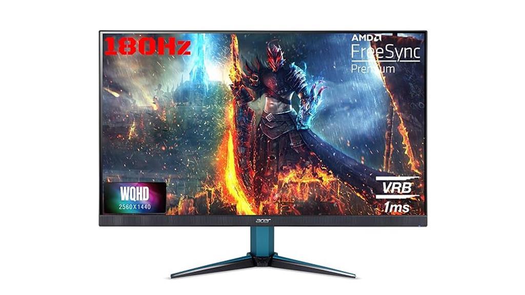 gaming monitor with 27 inch display