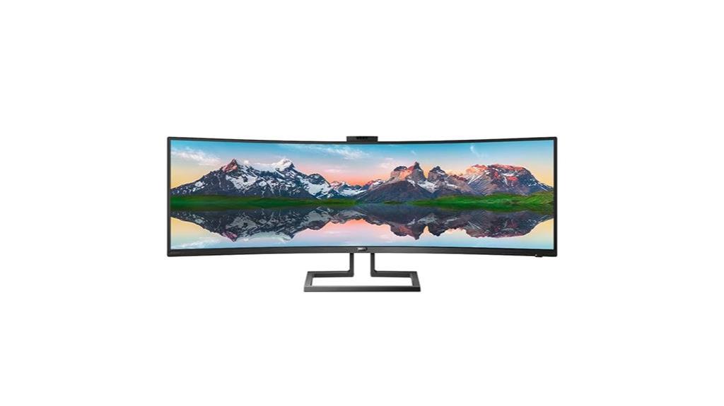 high resolution curved philips monitor