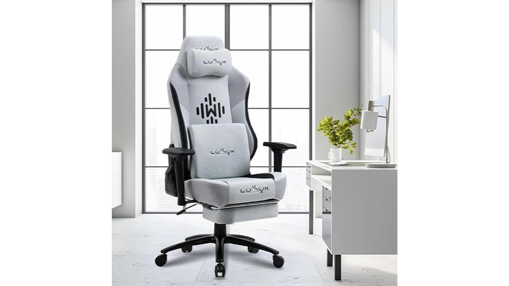 luxurious ergonomic chair grey