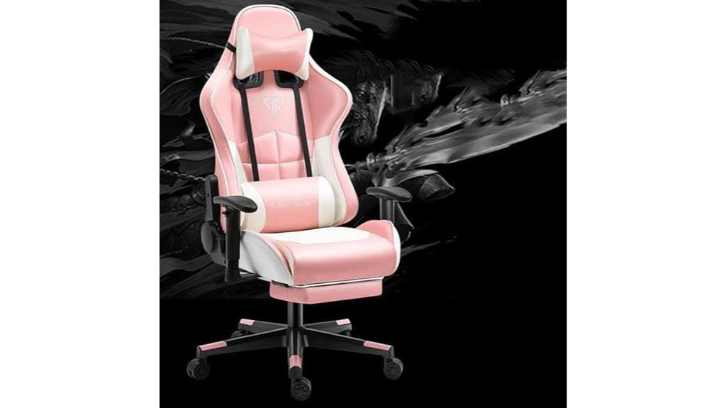 premium pink gaming chair