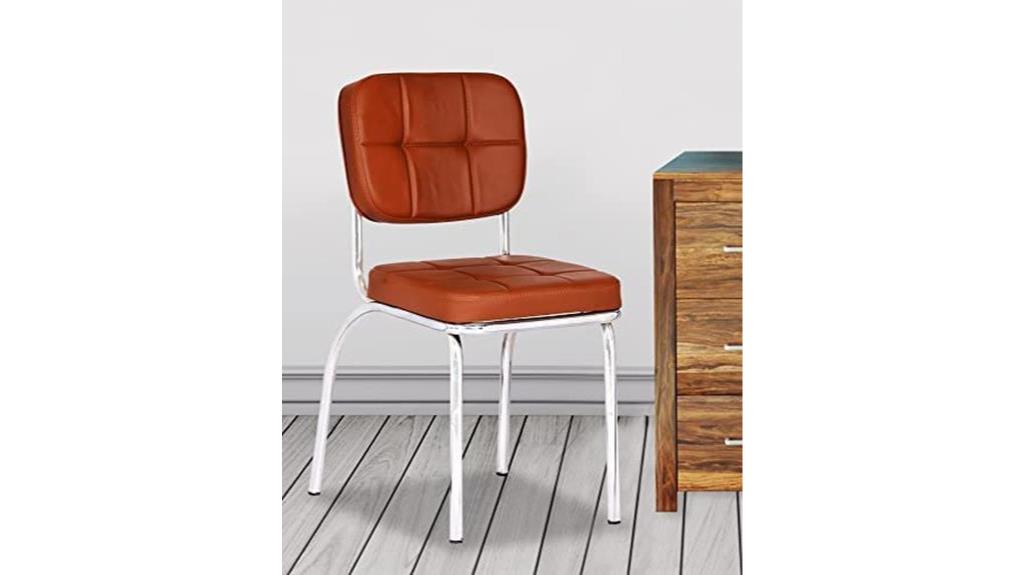 steel visitor chair cushioned